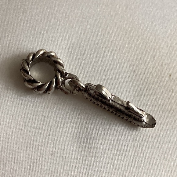 NWOT -  EFFY Dark Silvertone Cruise Ship ๐ข Hanging Slider Charm - Picture 9 of 11
